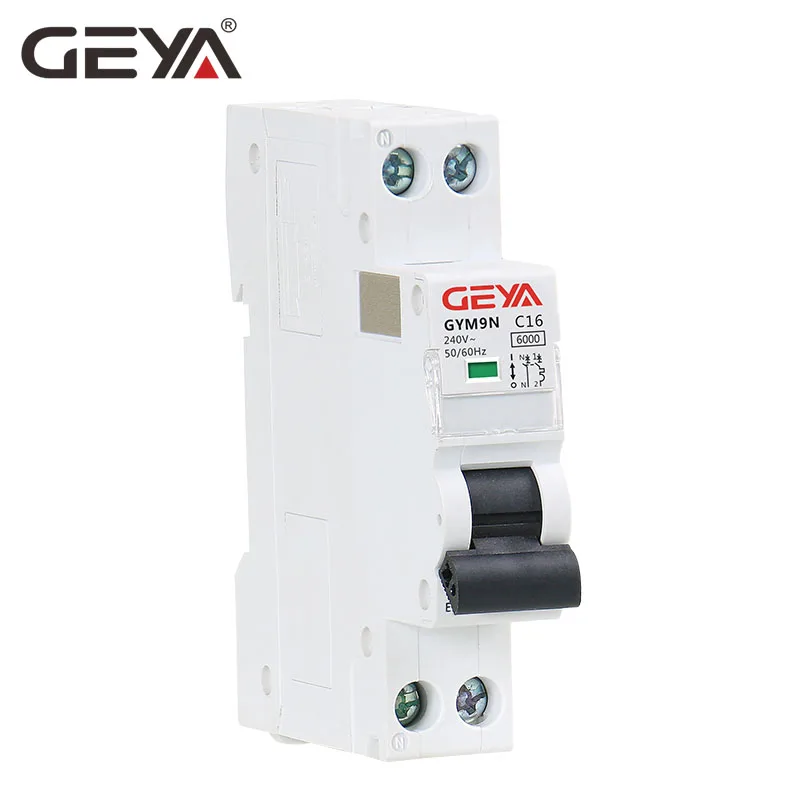 GEYA GYM9N DPN MCB 1P+ N 6A 10A 16A 20A 25A 32A 40A 220 В кривая B C AC мини автоматический выключатель