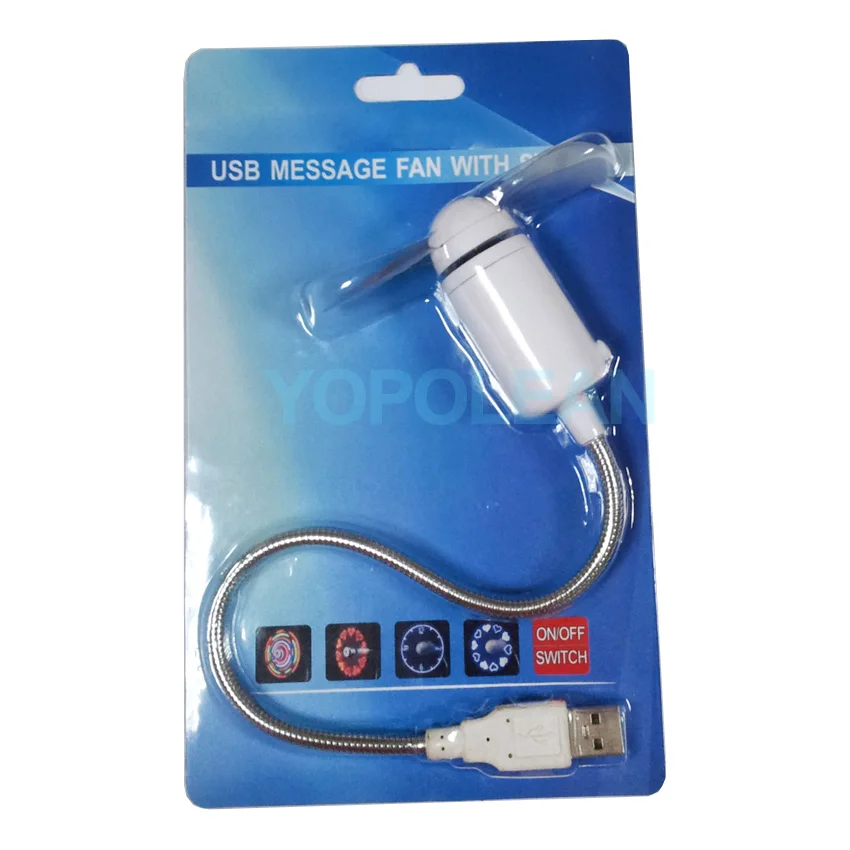 Новый светодиодный мини вентилятор с питанием от USB имитация часов надписью