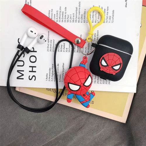 For airpods case Мультяшный силиконовый чехол для наушников с Bluetooth для Apple AirPods ультра-тонкий милый защитный чехол для зарядного устройства AirPods Funda - Цвет: For airpods case