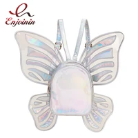 Fun Butterfly Laser Women Backpack Fashion Angel Wings Daypack Shoulder Bag Mini Travel Backpack Reflective Student Bag 2021 1