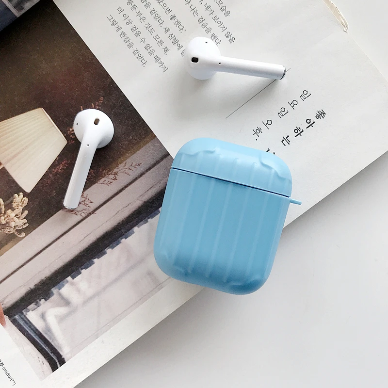 Чехол для AirPods, милый простой мини-бокс, Мультяшные аксессуары, защитный силиконовый чехол, Роскошный чехол для Air pods 2, чехол для наушников, funda - Цвет: A6
