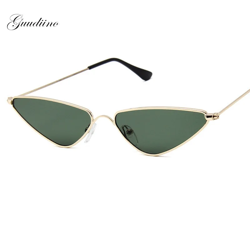 

Vintage Triangle Women Sunglasses Small Metal Frame Glasses Clear Ocean Lens Shades Female Steampunk Sun Glasses Eyewear MM59