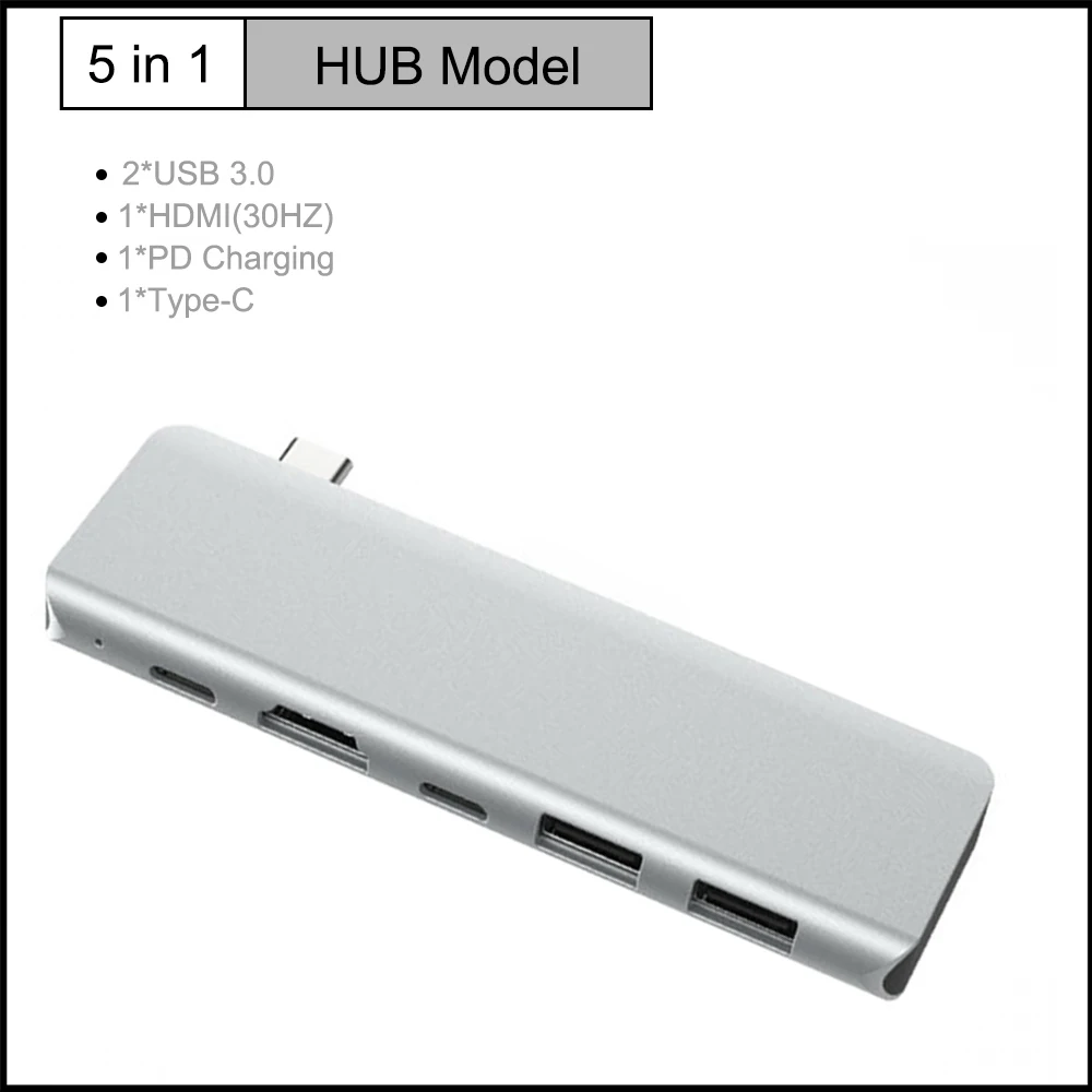 USB C Adapter for MacBook Pro Air or Laptop, 5 in 1 USB Type C OTG Hub Dongle Splitter, Connect 4K HDMI Multi USB Port USB PD
USB C Adapter for MacBook Pro Air or Laptop, 5 in 1 USB Type C OTG Hub Dongle Splitter, Connect 4K HDMI Multi USB Port USB PD