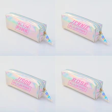 Kpop BLACKPINK PU лазерный пенал Blingbling мини монеты пакеты для хранения держатель щеток для макияжа