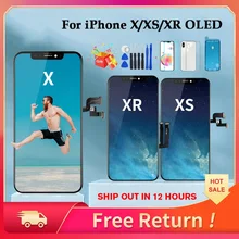 

High Quality OLED For iPhone X XS XR Display OLED For iPhone X Display Screen Replacement with True Tone Free Shipping