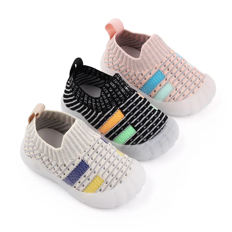 Kid Baby First Walkers ragazzi ragazze scarpe Casual traspiranti fondo morbido comodo antiscivolo bambini neonati scarpe sportive Sneakers