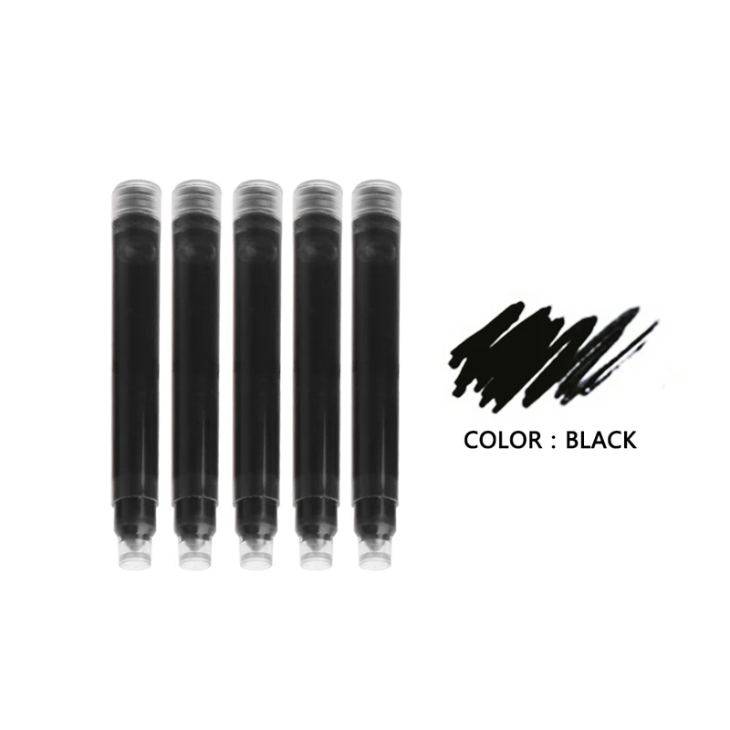 5 шт. Чернильное Jinhao картриджи перьевая ручка заправка в черный/синий пишущий инструмент D14