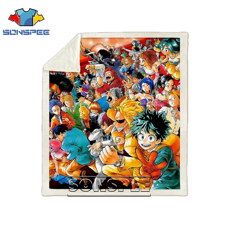 02 Диван Постельные принадлежности с рисунком автомобиля My hero Academy Boku no hero офис Harajuku набивное одеяло покрывало для путешествий мягкое детское одеяло для прогулок - Цвет: 02