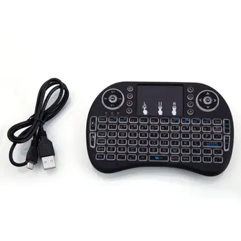 

MINI i8 2.4GHz Warm White Backlight Wireless Keyboard with Touchpad Black DU55