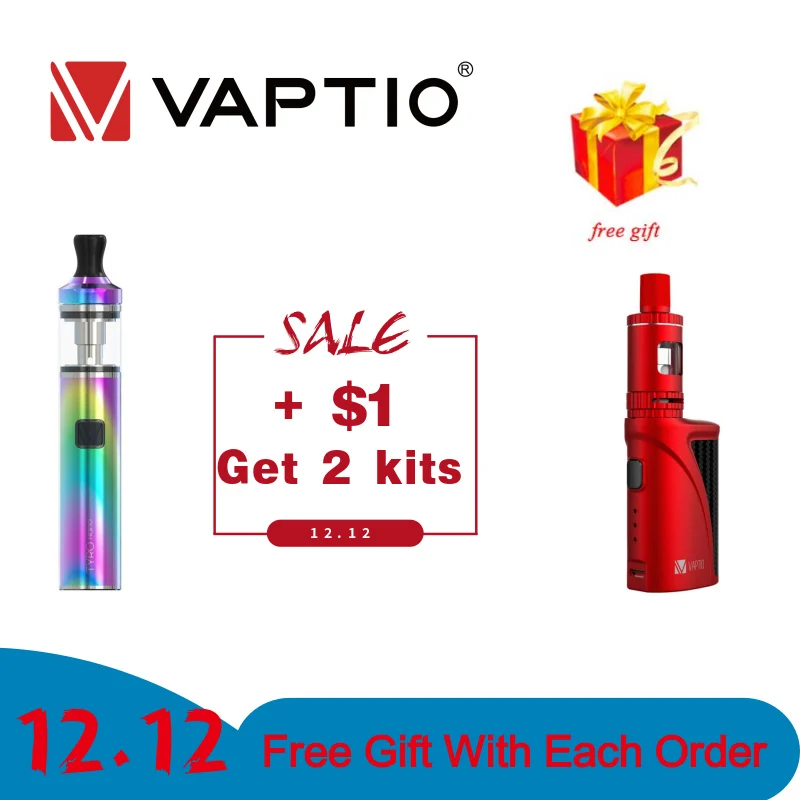 Vaptio Tyro Nano Kit P1 мини-комплекты vape kit ручка и коробка mod kit электронная сигарета - Цвет: Bundle Deals