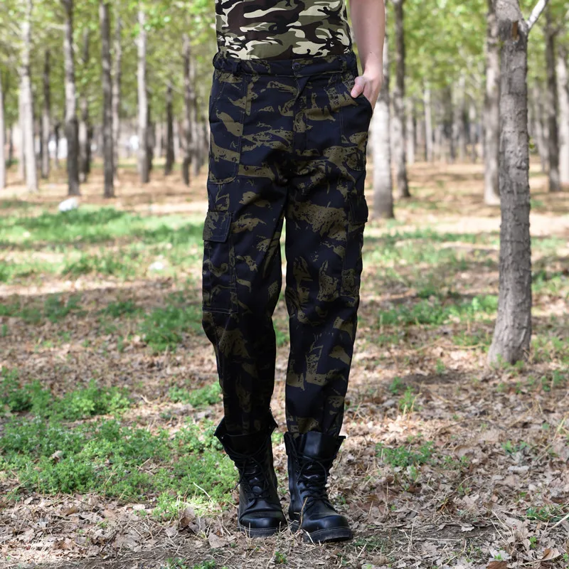 

Camouflage Military Cargo Pants Men Army Tactical Sweatpants Wear-resisting Camo Working Men Pants Clothing Pantalon Homme