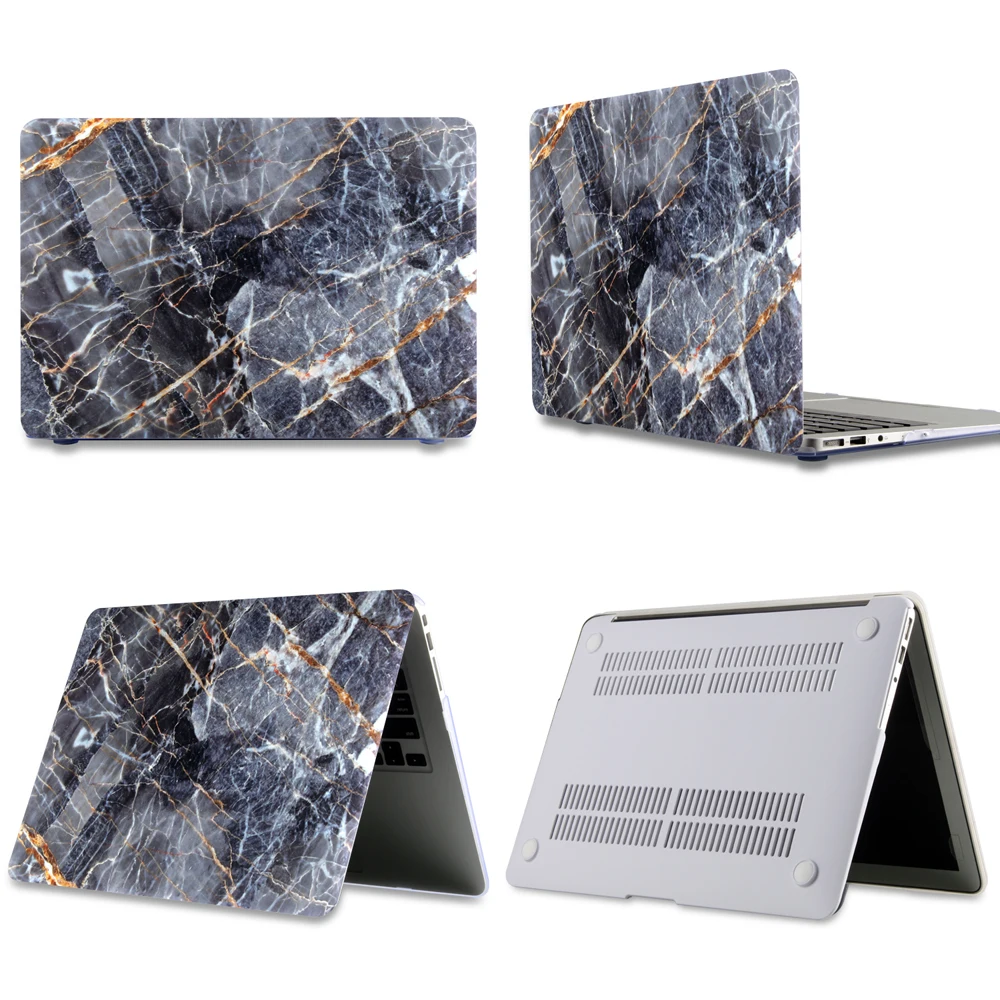 New Marble Laptop Case For APPle MacBook Pro Air Retina 11 12 13 15 Mac Book 15.4 13.3 inch Touch B