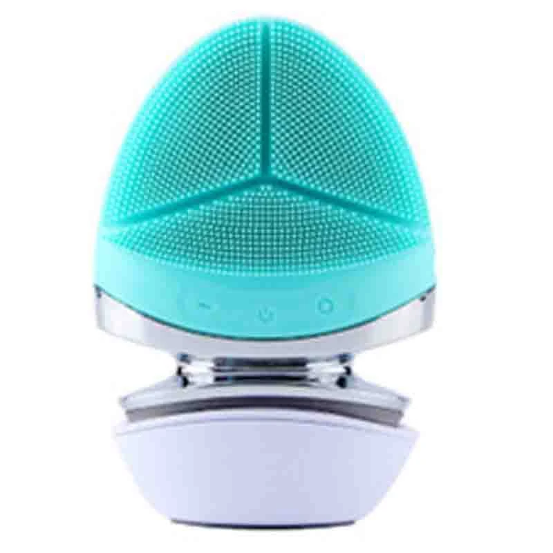 Green Электрический силиконовый Очищающий Инструмент usb зарядка щетка для чистки лица - Цвет: Green