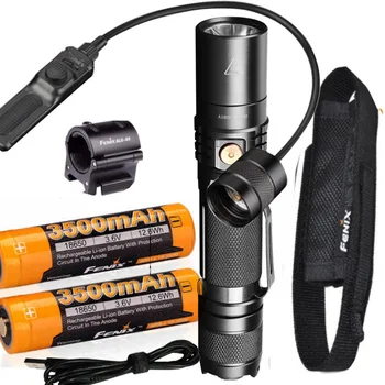 

Fenix UC35 V2.0 2018 Upgrade 1000 Lumen Rechargeable Tactical Flashlight with 2 x 18650 Battery,Holster, AER-02 V2.0 , ALG-00