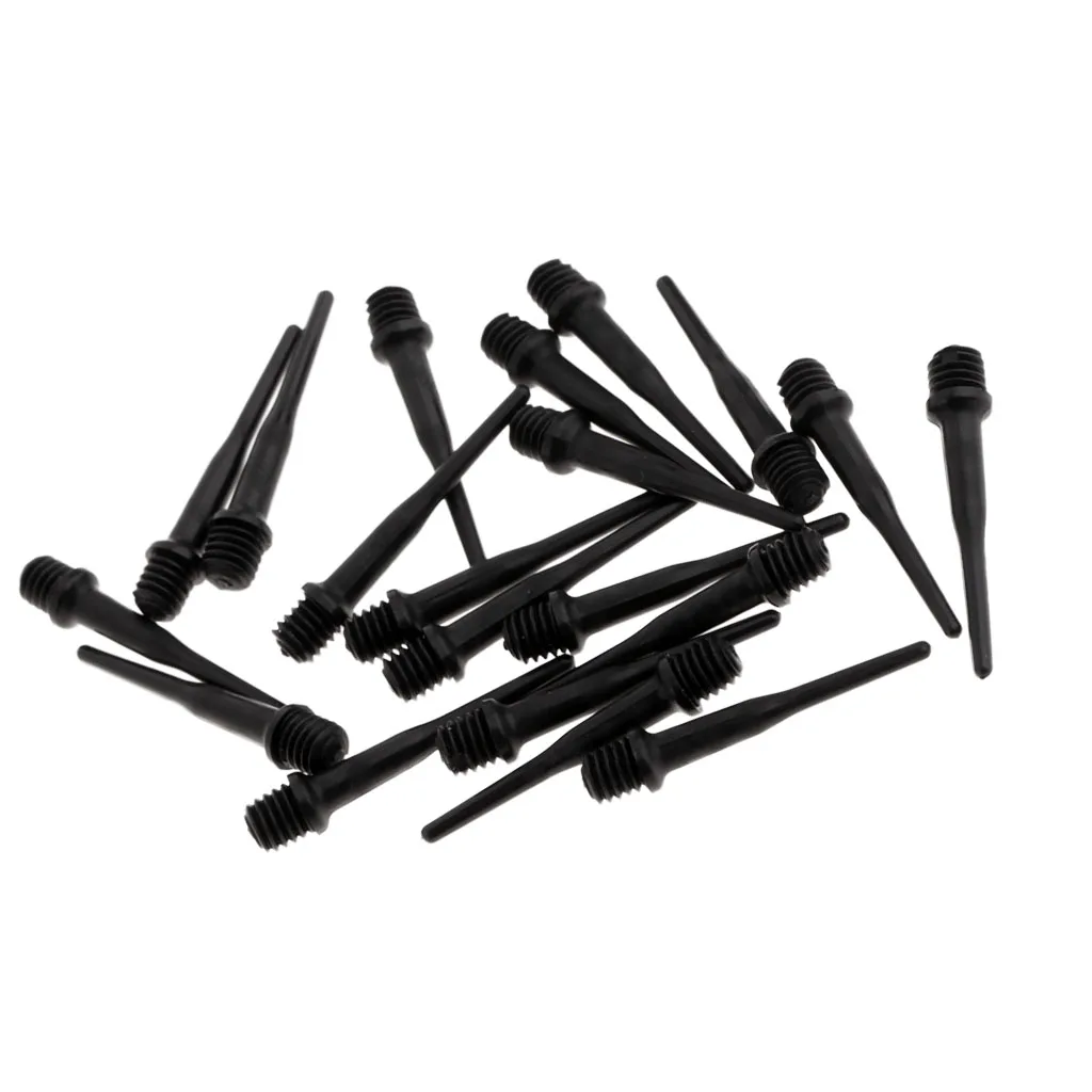 20 Pieces Dart Soft Tips Nylon Points Game Parts Replacement Accessories for Electronic / Soft Dartboard Darts Shafts Flights
