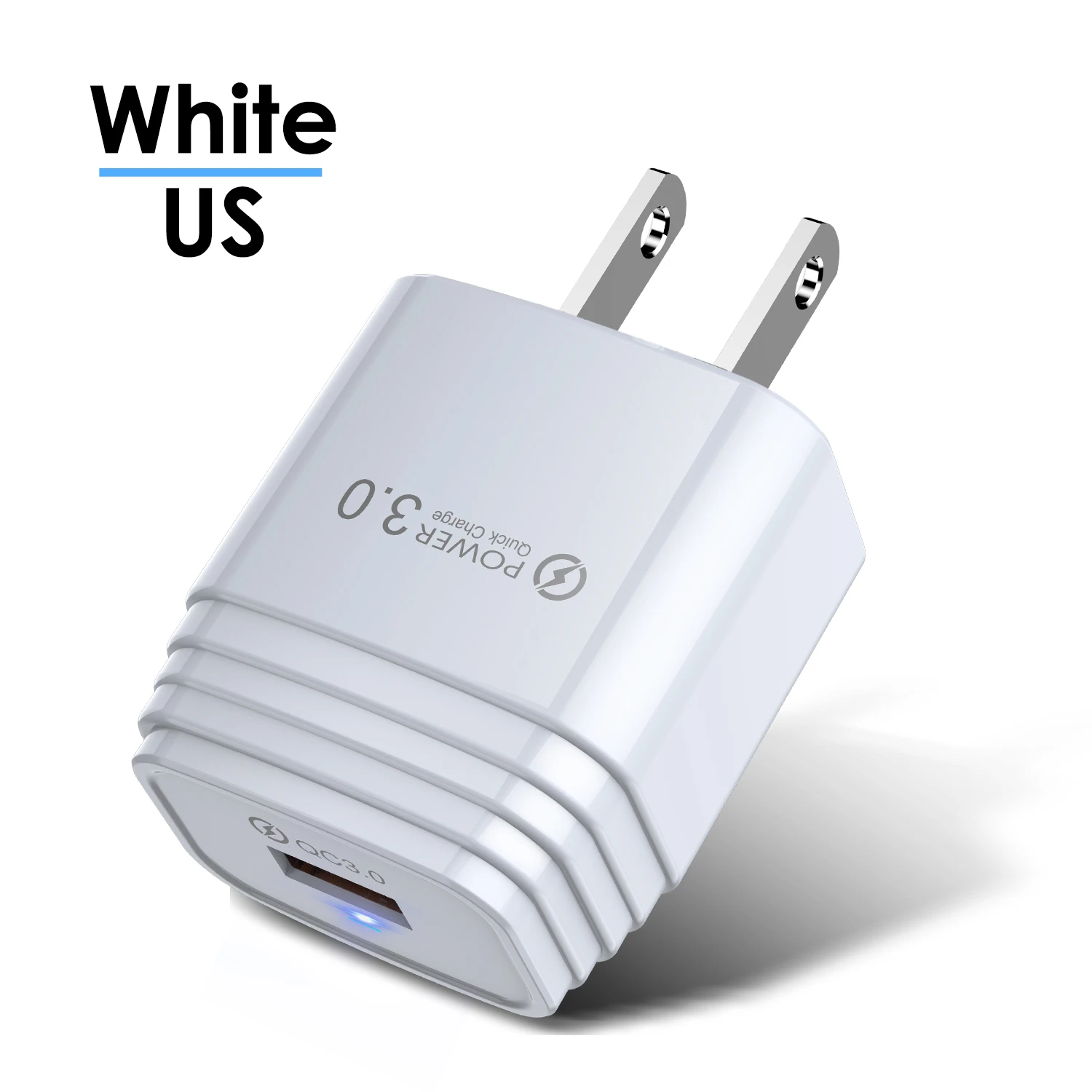 Быстрое зарядное устройство USB GTWIN 3A для iPhone samsung huawei Quick Charge 3,0 EU US Plug для мобильных телефонов QC 3,0 быстрое настенное зарядное устройство - Тип штекера: US White Charger