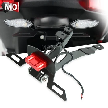 

Fender Eliminator Registration Plate Bracket License Plate Holder LED Lights For Yamaha Tmax530 Tmax T-max 530 /SX/DX 2017-2018