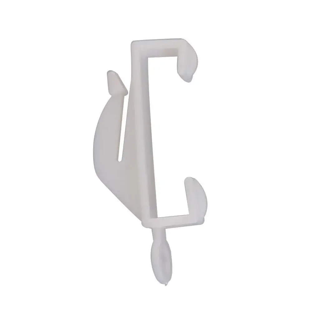 40Pcs Plastic Window Curtain Rod Slide Rail Track Glider Hooks Drape Pole Runner Loop Clip Hook Home Curtains Accessories 4