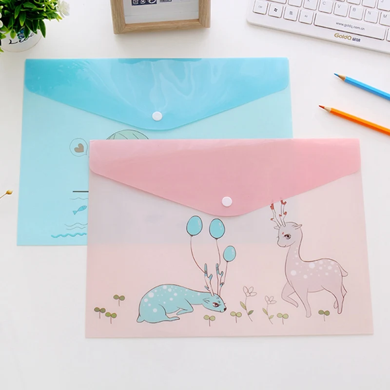 1 шт. водонепроницаемый мульти Карманный пластиковый Kawaii Складная Сумка для документов органайзер для бумаг чехол офисные школьные канцелярские принадлежности