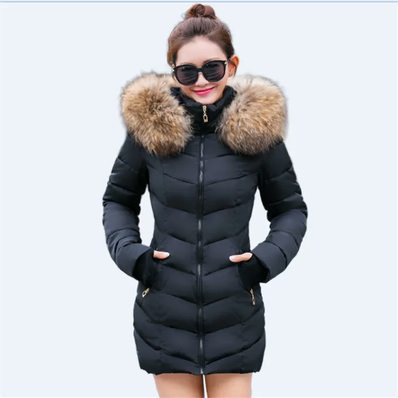 

Women's jacket 2020 new jacket parka long female winter parka down jacket fake collarwoman skin down winter jacket