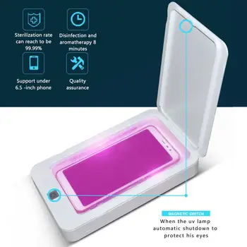 

Disinfection Machine Portable UV Sterilizer Cellphone Face Mask Disinfection Sterilizer Box Dual UV Lights for Small Items
