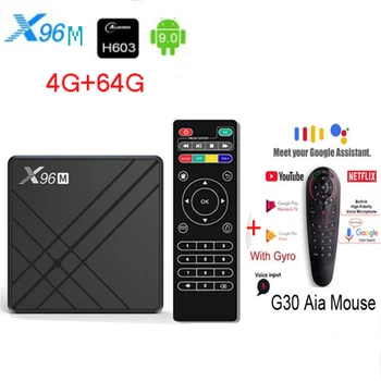 

X96M Android 9.0 Smart TV Box Allwinner H603 2G4G DDR3 16GB 32GB 64GB eMMC 2.4G WiFi 4K Media Player Set Top Box PK X96 MAX