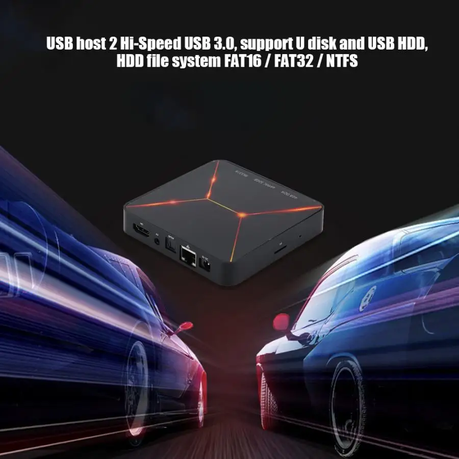 Супер v 4+ 32G RK3318 USB3.0 ТВ коробка для Android 9,0 система Поддержка 4K видео 2,4G WiFi US 100-240V