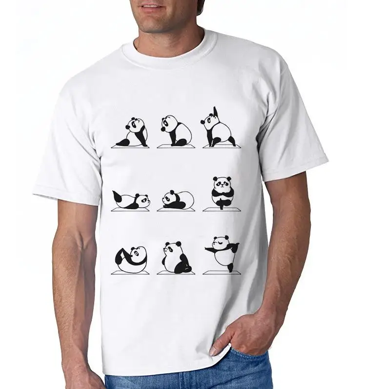 Животное Забавный дизайн Померанский/Кот/сотт/Слон/Английский бульдог/мопс бостонские терьеры Йога футболка для мужчин и женщин футболка - Цвет: White