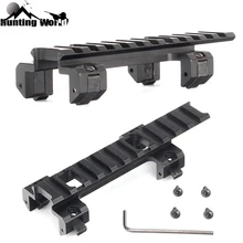 Tactical estender 20mm picatinny weaver trilho base adaptador vermelho verde dot scope vista montar para a caça airsfot mp5 g3 dropshipping