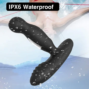 Remote Control Vibrator Electric Shock Anal Plug Male Prostate Massager Wireless Rotation Butt Sex Toys For Men Women Dildo 3