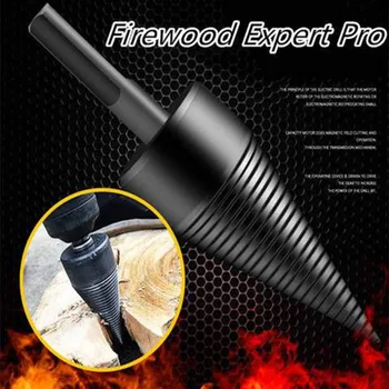 

Weichai drill bit Chop wood Splitting tool Splitting cone Log Splitters Wood breaking machine Wood breaker Firewood chopper