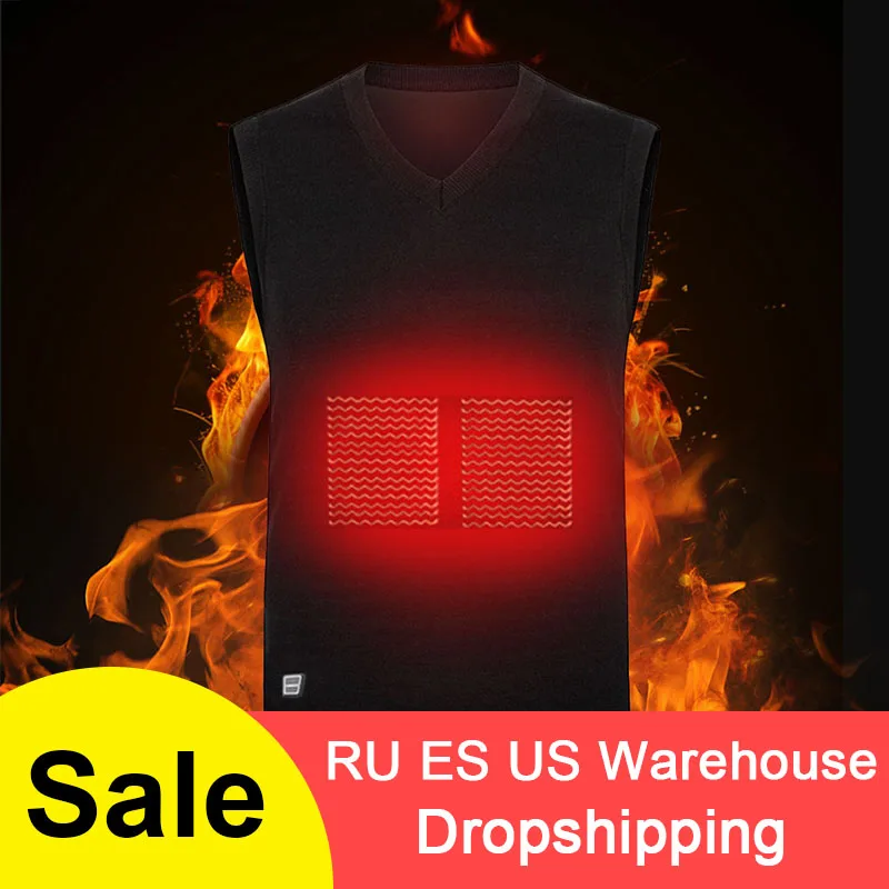 

Washable Heating Vest USB Charging Heating Three-speed Temperature Warm Vest Outdoor Camping Hiking Golf without Battery
