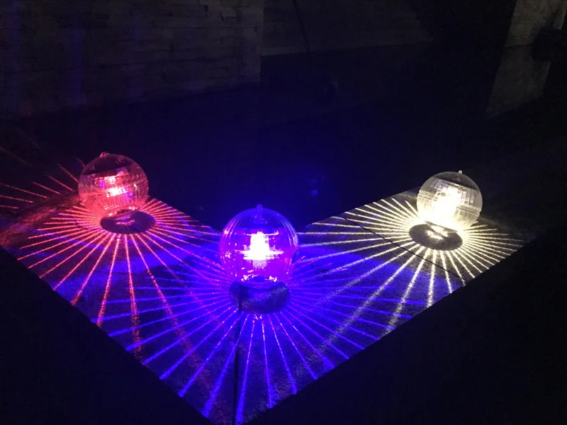 Piscina à Prova Luz de Flutuação Discoteca Dwaterproof Água Energia Solar 7 Cor Rgb Mudando Drift Lâmpada Luzes Pesca Led Luz 8 7 cor rgb mudando led drift água lâmpada luzes pesca