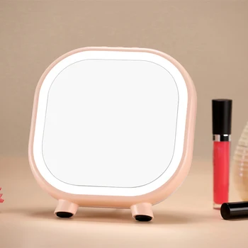 

Makeup Mirror, LED Makeup Mirror, with Contact Dimmer Switch Battery Drive Bluetooth Stereo Mirror Gift Table Lamp Bedroom Home
