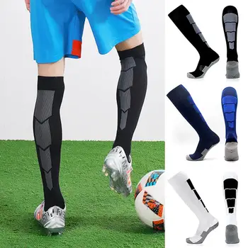 

Long Tube Socks Economic Practical 3 Color Nylon Soccer Match Sportwear Exercise Sport Socks Durable Portable Perspiration