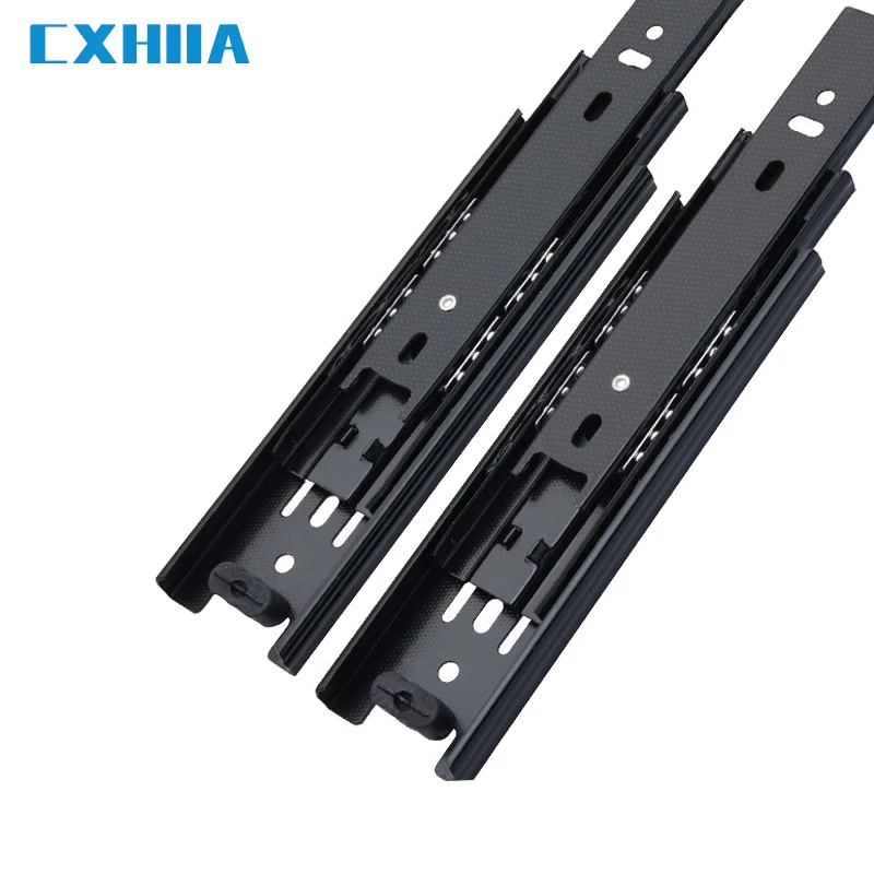引き出しランナーランナー 引き出し用ランナー 高耐久 引き出しスライド 18インチ フルエクステンション引き出しスライド サイドマウ 頑丈な引き出しランナー、ボールベアリング引き出しスライド、ロック付きフルエクステンション引き出しランナースライダー、最大120 Kg 引き出しスライド 頑丈な引き出しスライド1000 mm、フルエクステンションサイドマウントボールベアリングレール、3セクションの引き出 ...