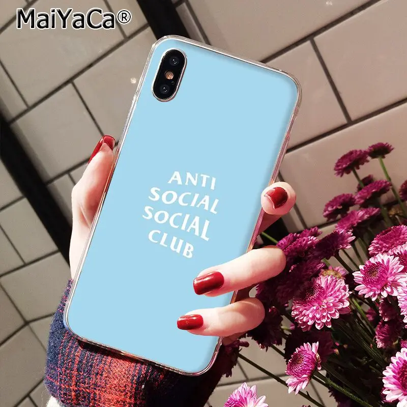 Мягкий силиконовый чехол MaiYaCa для iPhone 8 7 6 6S Plus 5 5S SE XR X XS MAX Coque Shell - Цвет: A15