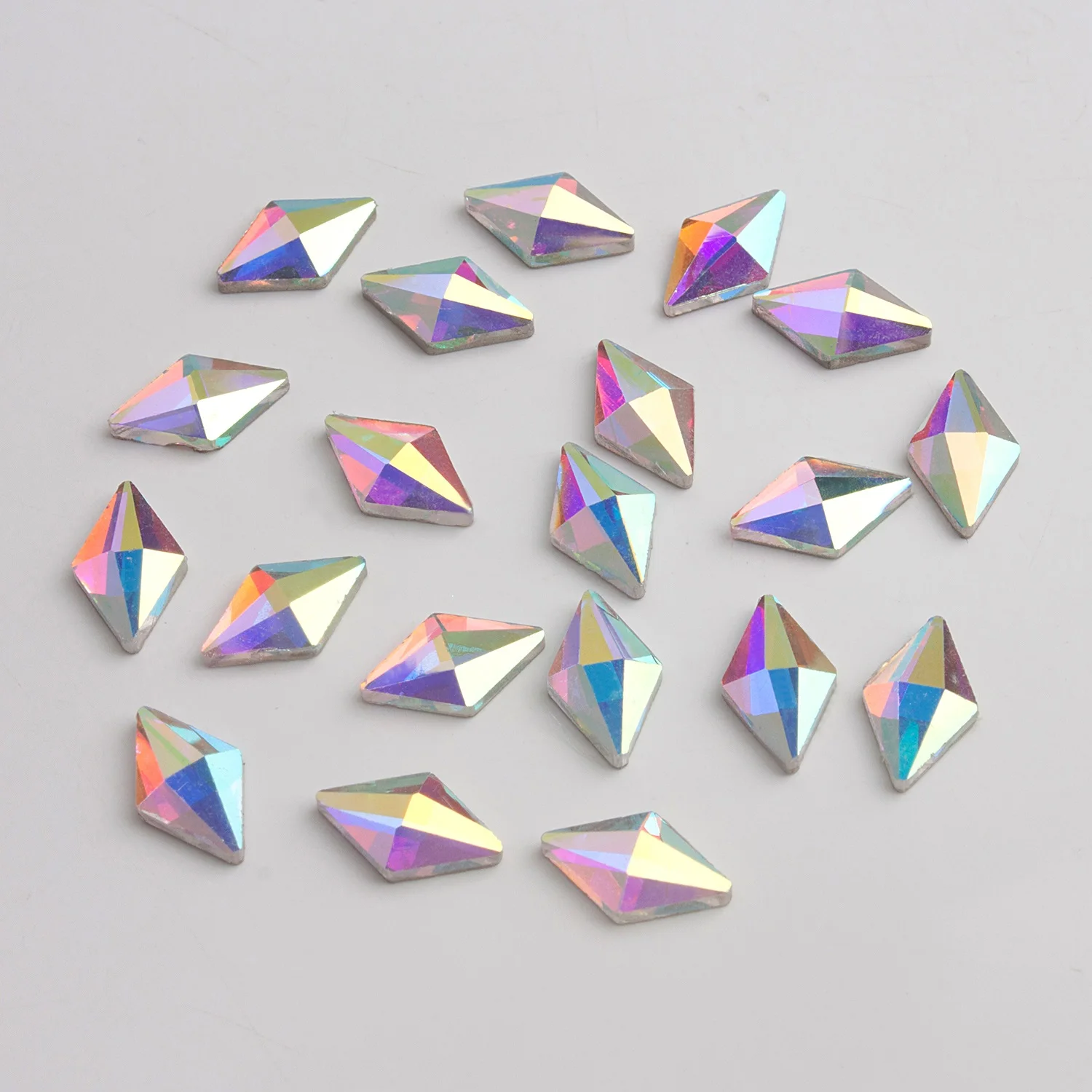 1 Pack Nail Art Rhinestones Flat Shapes Crystals Glass AB Colorful Stones for 3D Nails Art Decoration Manicure Gems Diamonds - Цвет: BB302