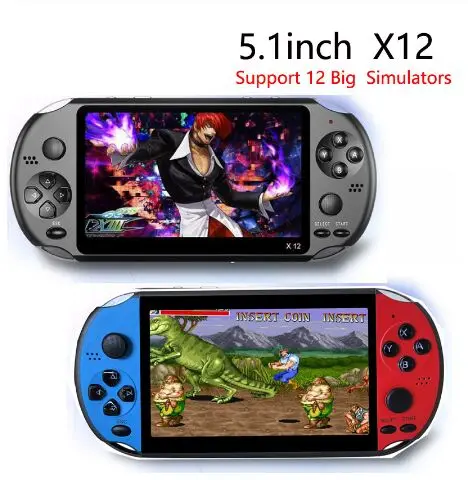 

X12 Handheld Game Console 8G 32/64/128 Bit HD Color LCD Screen 3000+ Games Kid Video Retro Portable Handheld Game Player on TV