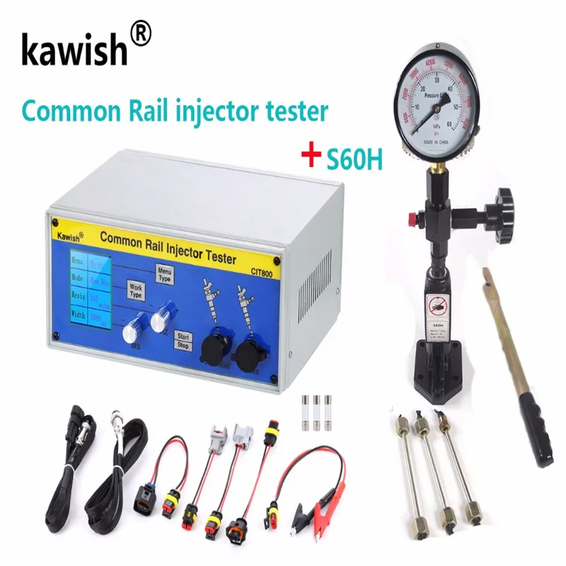 - Upgrade CIT800 multifunction diesel common rail injector tester  diesel Piezo Injector tester  S60H injector validator