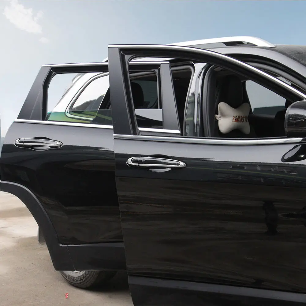 4 шт. хромированная наружная дверная ручка Крышка Накладка для для Jeep Compass запчасти Новые