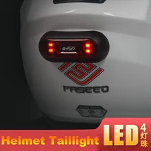 Motorcycle Helmet Taillight LED Strip Signal Safety Universal