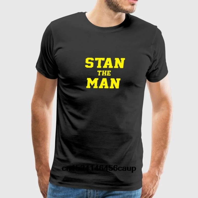 Мужская футболка из 100% хлопка с круглым вырезом принтом Stan Wawrinka Уимблдон США