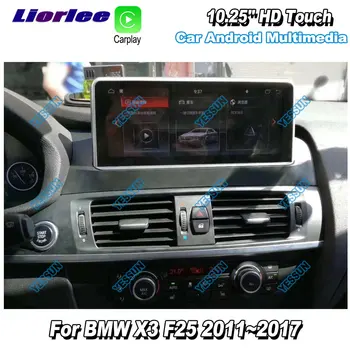 

Liorlee Car GPS Navigation System For BMW X3 F25 2011-2017 Car Android Multimedia Player Radio Stereo HD Screen Display TV