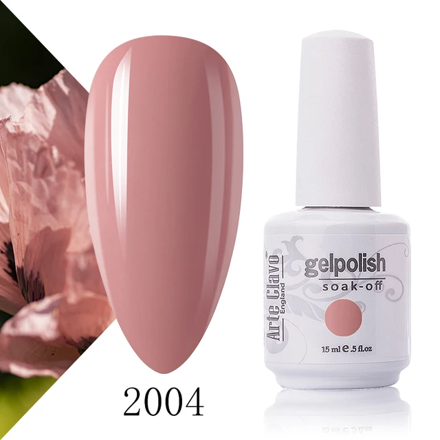 Arte Clavo 131 Colors Gel Polish Nail Gel Varnish Paint Semi Permanent Nails Art Gel Nail Polish For Manicure Top Coat Base Coat 2004