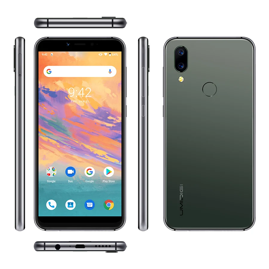 Смартфон UMIDIGI A3S Android 10 глобальная версия 3950 мАч двойная задняя камера 5 7 дюйма 13 МП