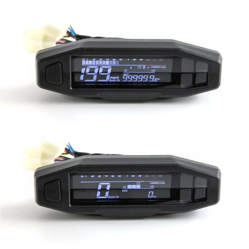 New Motorcycle LCD Speedometer Digital Odometer Electric Injection and