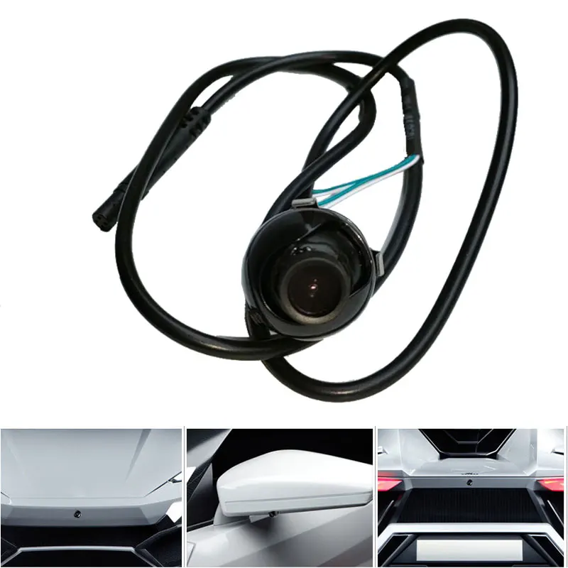 

Best selling 170 degree wide angle night vision 360 degree 18.5mm drilling CCD car rear view camera reversing backup