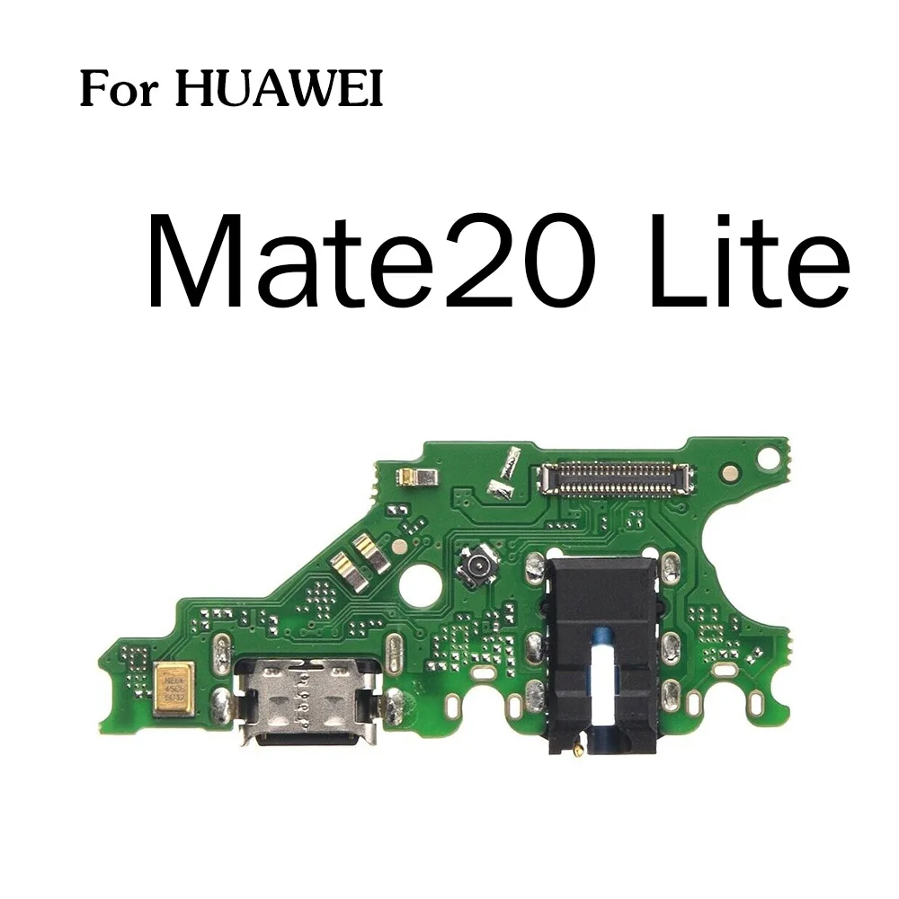 Золотисто-р разъем для зарядки части платы гибкий кабель с микрофоном для HuaWei mate S 20 10 9 Pro Lite P Smart Plus