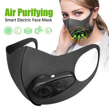 

Smart Electric Mask Air Purifying Anti Dust Pollution Fresh Air Supply PM2.5 With Breathing Valve Fresh Air Supply Fiber Filter